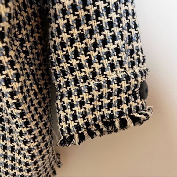 Zara Textured Houndstooth Oversized Shacket - Picture 5 of 7